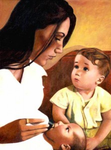 Mother and Children portrait